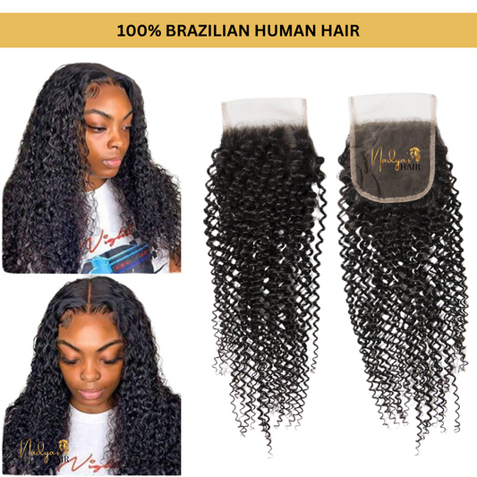 Nadya's Hair - 4x4 Kinky Curly Closure