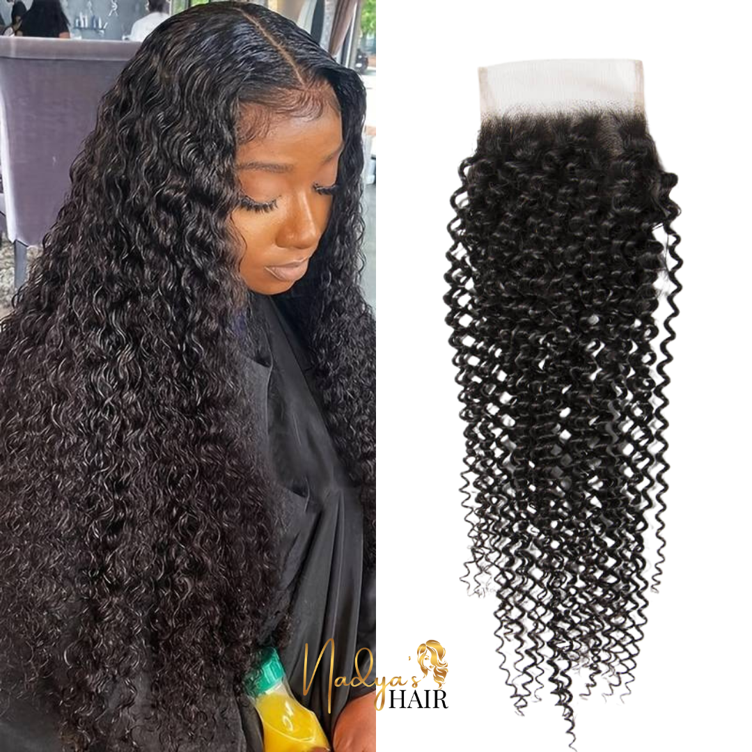 Nadya's Hair - 4x4 Kinky Curly Closure