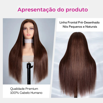 Doja - Peruca Castanho Escuro #4 - Straight