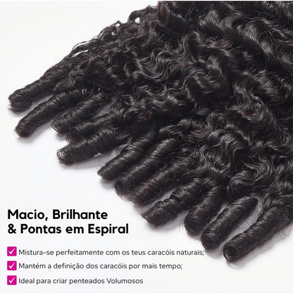 Half Wig Jaqueline 250% Densidade - Burmese Curls