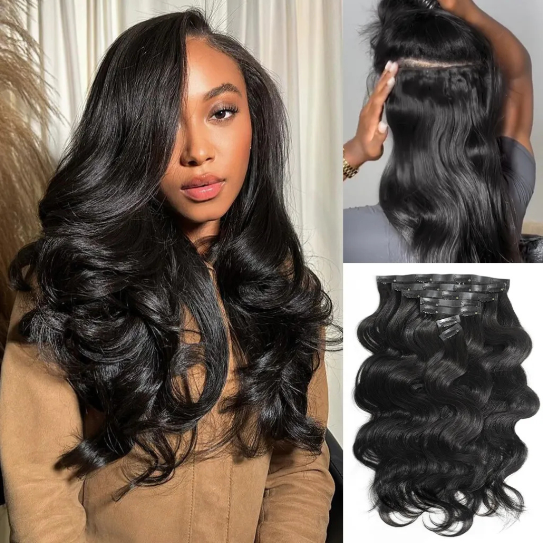 Nadya's Hair - Seamless clip-In (Tic-Tac) - Body Wave