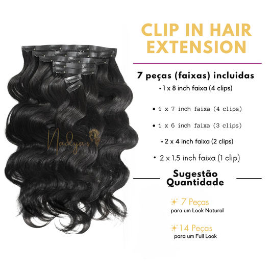 Nadya's Hair - Seamless clip-In (Tic-Tac) - Body Wave