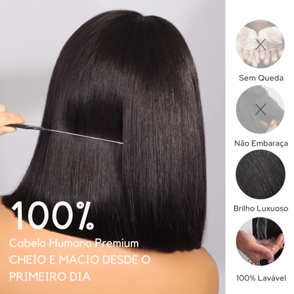 Lara - Bob 6×5 – Cabelo Humano, Chique e Clássica