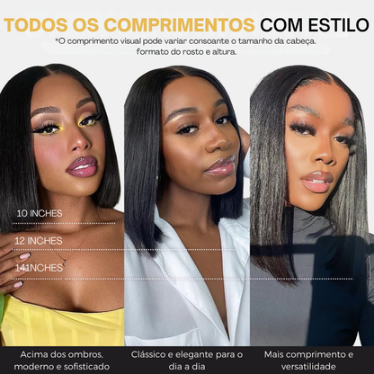 Lara - Bob 6×5 – Cabelo Humano, Chique e Clássica