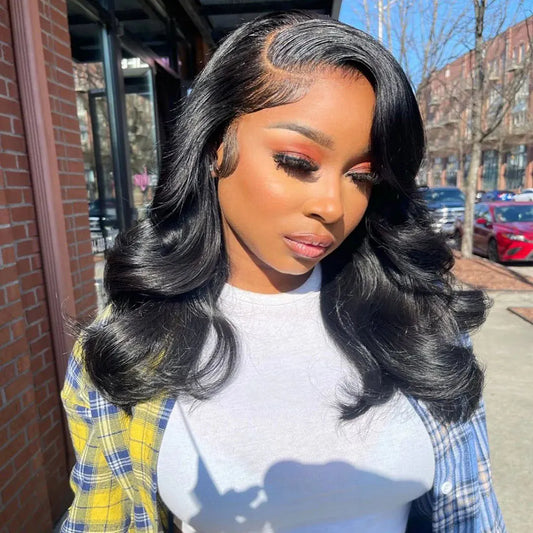 Angela - Peruca com Corte em Camadas e Risco Lateral