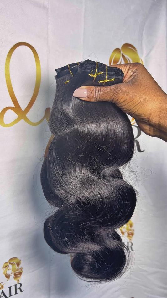 Nadya's Hair - Seamless clip-In (Tic-Tac) - Body Wave