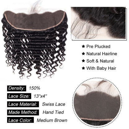 Nadya's Hair - Lace Frontal 13x4 Deep Wave